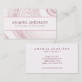 Eleganter Abstrakter Marmor | Visitenkarte (Vorne/Hinten)