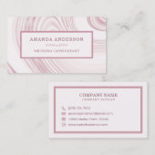 Eleganter Abstrakter Marmor | Visitenkarte (Vorne/Hinten)