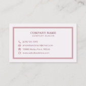 Eleganter Abstrakter Marmor | Visitenkarte (Rückseite)