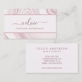 Eleganter Abstrakter Marmor | Visitenkarte (Vorne/Hinten)