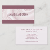 Eleganter Abstrakter Marmor | Visitenkarte (Vorne/Hinten)