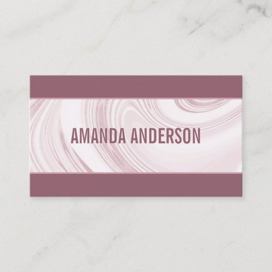 Eleganter Abstrakter Marmor | Visitenkarte (Vorderseite)