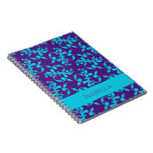 Eleganter Abstrakter Muster-Individuelle Name Notizblock (Rechte Seite)