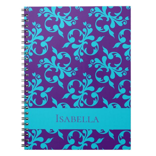 Eleganter Abstrakter Muster-Individuelle Name Notizblock (Vorderseite)