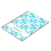 Eleganter Abstrakter Musteraufbau N Notizblock (Linke Seite)