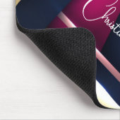 Eleganter Abstrakter Name Mousepad (Ecke)
