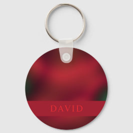 Eleganter Abstrakter Rot- und Schwarzer Schlüsselr Schlüsselanhänger