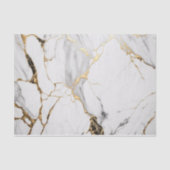 Eleganter abstrakter, schwarz-weißer Marmorstein Seidenpapier (Vorderseite)