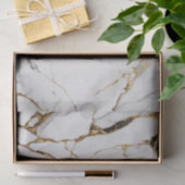 Eleganter abstrakter, schwarz-weißer Marmorstein Seidenpapier (Geschenk)