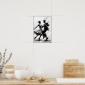 Eleganter Abstrakter Swing Dance Poster (Küche)