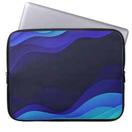 Eleganter, Abstrakter Waves Laptop-Sieb Laptopschutzhülle