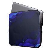 Eleganter, Abstrakter Waves Laptop-Sieb Laptopschutzhülle (Vorderseite Links)
