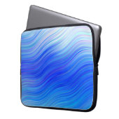 Eleganter, Abstrakter Waves Laptop-Sieb Laptopschutzhülle (Vorderseite Links)