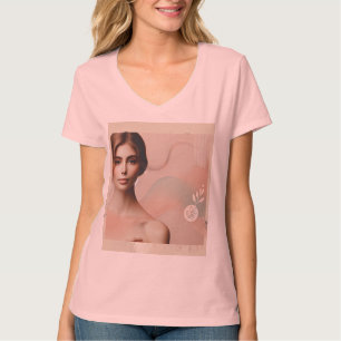 Eleganter Abstrakter weiblicher T - Shirt - Modern
