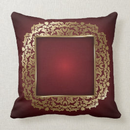 Eleganter abstrakter Wein und Gold Kissen