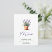 Eleganter Adresswechsel | Ankündigung der Beförder Postkarte (Stehend Vorderseite)