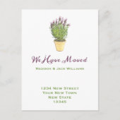 Eleganter Adresswechsel | Ankündigung der Beförder Postkarte (Vorderseite)
