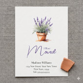 Eleganter Adresswechsel | Ankündigung der Beförder Postkarte