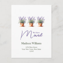 Eleganter Adresswechsel | Ankündigung der Beförder