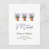 Eleganter Adresswechsel | Ankündigung der Beförder Postkarte (Vorderseite)