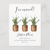 Eleganter Adresswechsel Ankündigungspostkarte (Vorderseite)