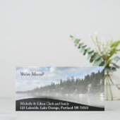 Eleganter Adresswechsel auf der benutzerdefinierte Ankündigung (Stehend Vorderseite)