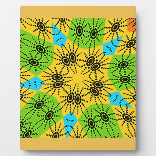 Eleganter afrikanischer Spider Motif Vektorgrafik Fotoplatte (Vorderseite)