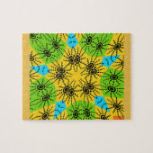 Eleganter afrikanischer Spider Motif Vektorgrafik  Puzzle (Horizontal)