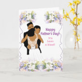 Eleganter afrikanischer Tag des Vaters Karte (Gelbe Blume)