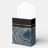 Eleganter Agate Marmor mit Gray Blue und Gold Geschenkschachtel (Geöffnet)