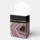 Eleganter Agate Marmor mit Mauve, Black und Gold Geschenkschachtel (Geöffnet)