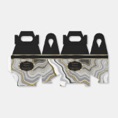 Eleganter Agate Marmor mit Schwarz, Gold und Grau Geschenkschachtel (Ungefaltet)