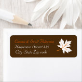 Eleganter Ahorn Blätter Hochzeit im Herbst braun (Insitu)