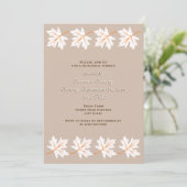 Eleganter Ahorn Blätter Hochzeit im Herbst Probe A Einladung (Stehend Vorderseite)