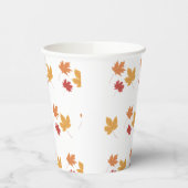 Eleganter Ahornblattmuster Papier-Cup Pappbecher (Links)