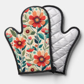 Eleganter AI-generierter Ofen-Mitt für Koch Ofenhandschuh (Vorderseite/Rückseite)