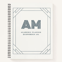 Eleganter akademischer Planer und Notizbuch mit in