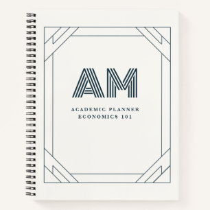 Eleganter akademischer Planer und Notizbuch mit in