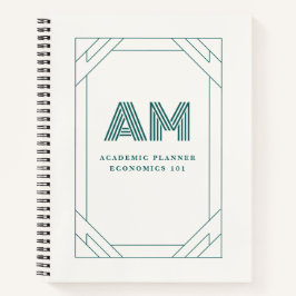 Eleganter akademischer Planer und Notizbuch mit in