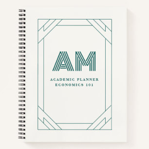 Eleganter akademischer Planer und Notizbuch mit in