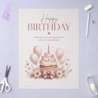 Eleganter Alles Gute zum Geburtstag Seidenpapier