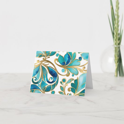 Eleganter allgemeiner Empfang Feiertagskarte (Vorderseite)