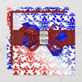 Eleganter Amerikanische Unabhängigkeitstag Einladu Einladung (Vorne/Hinten)