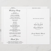 Eleganter Ampersand traditionell katholische Hochz (Vorne/Hinten)