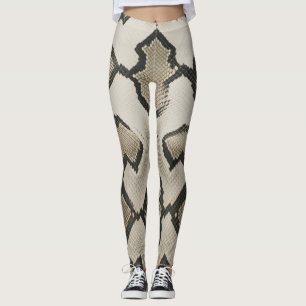 eleganter Anaconda-Stoffdruck Leggings