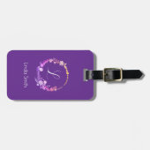 Eleganter Anfangsbuchstabe des Monogramms, persona Gepäckanhänger (Vorderseite horizontal)