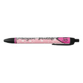 Eleganter Anfangsname Monogramm, farbige Girly Kugelschreiber (Unterseite)