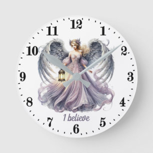Eleganter Angel liebt individuell anpassbare Runde Wanduhr