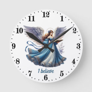 Eleganter Angel liebt individuell anpassbare Runde Wanduhr