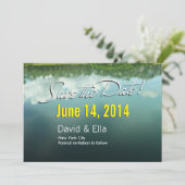 Eleganter Ankündigung Datum freihalten (Stehend Vorderseite)